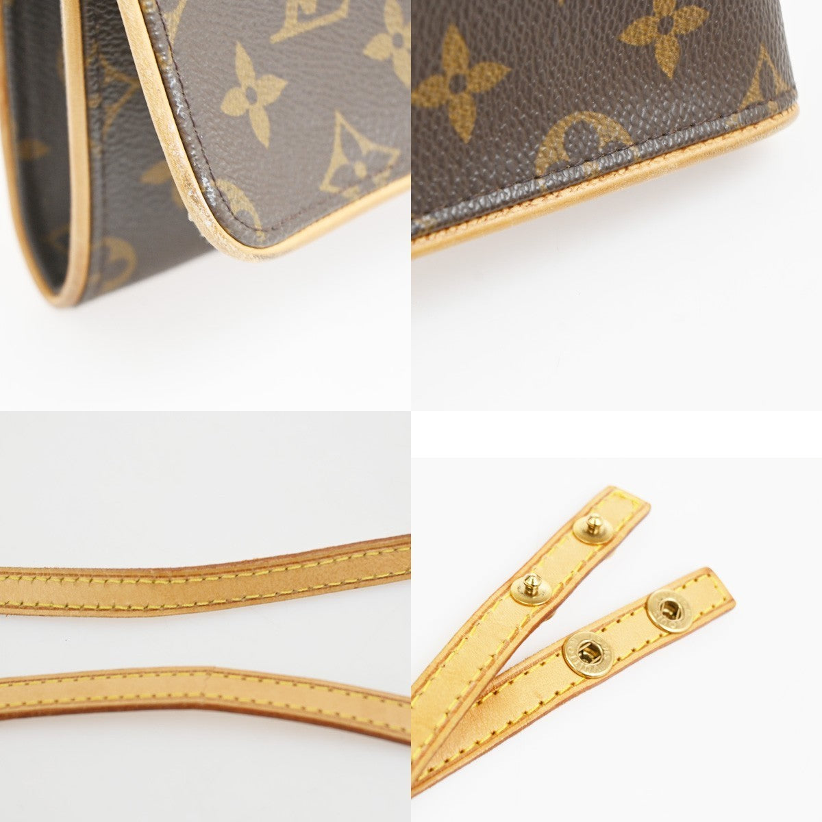 LOUIS VUITTON Pochette Twin GM 2Way Shoulder Bag Monogram Brown M51852 89TA604