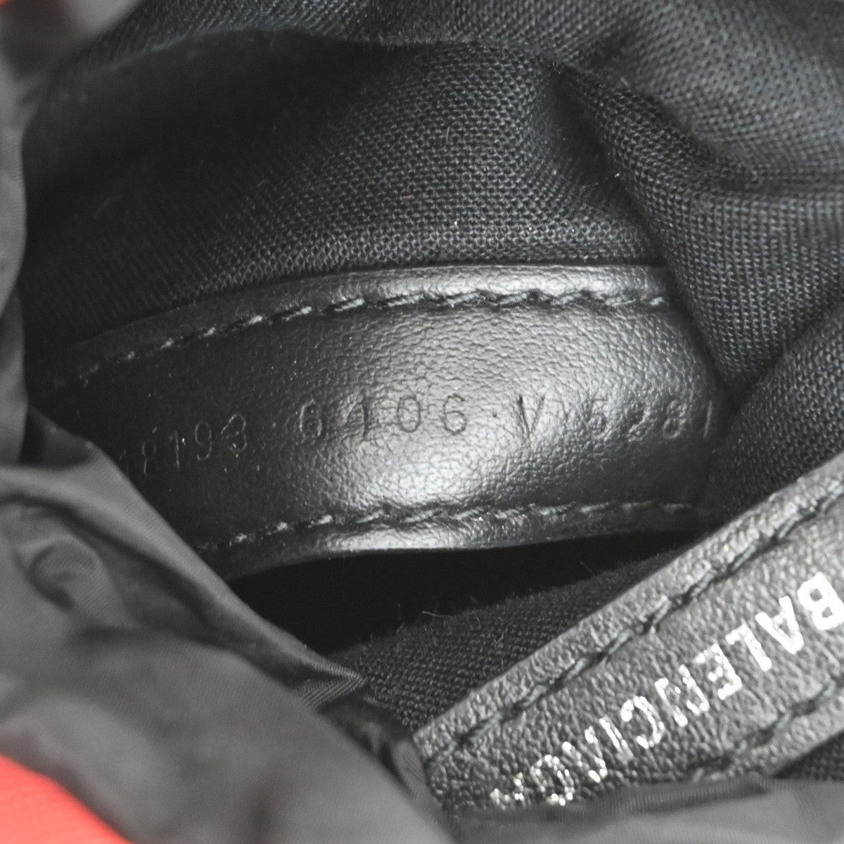 BALENCIAGA Weekend Bottle Holder Crossbody Canvas Nylon Red BK SHW Italy 34TA128