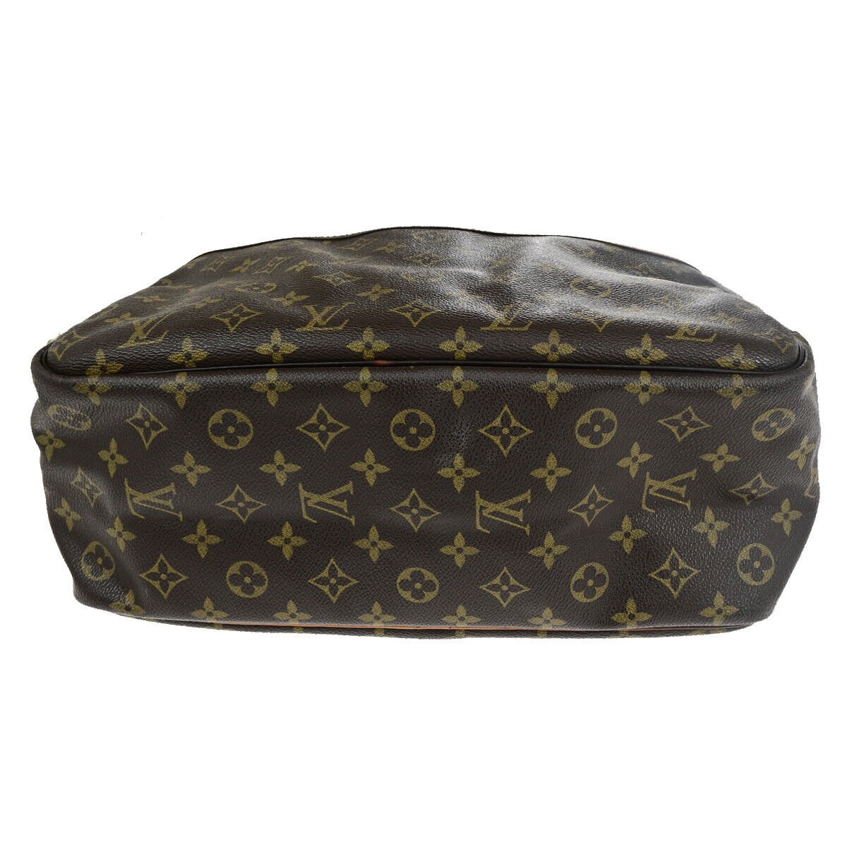 LOUIS VUITTON LV Logo Deauville Hand Bag Monogram Leather Brown M47270 64YG526