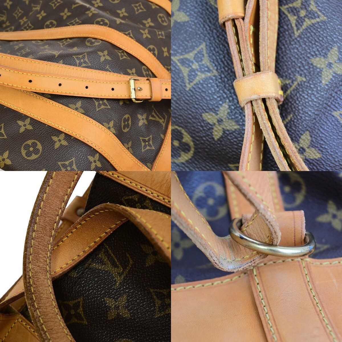LOUIS VUITTON LV Randonnee GM Shoulder Bag Monogram Leather Brown M42244 11EE124