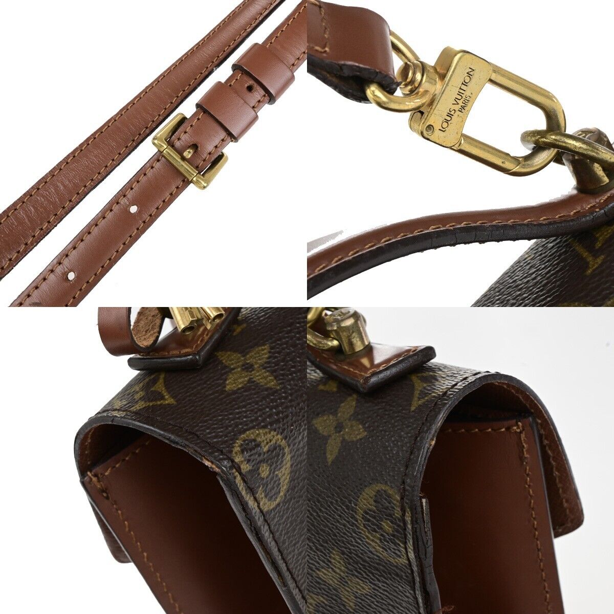 LOUIS VUITTON Monceau 26 2Way Shoulder Hand Bag Monogram Leather M51187 73ED226