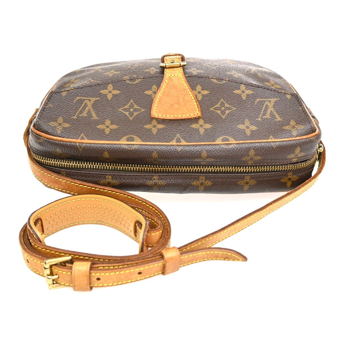 LOUIS VUITTON Jeune Fille MM Shoulder Bag Monogram Leather Brown M51226 32PA041