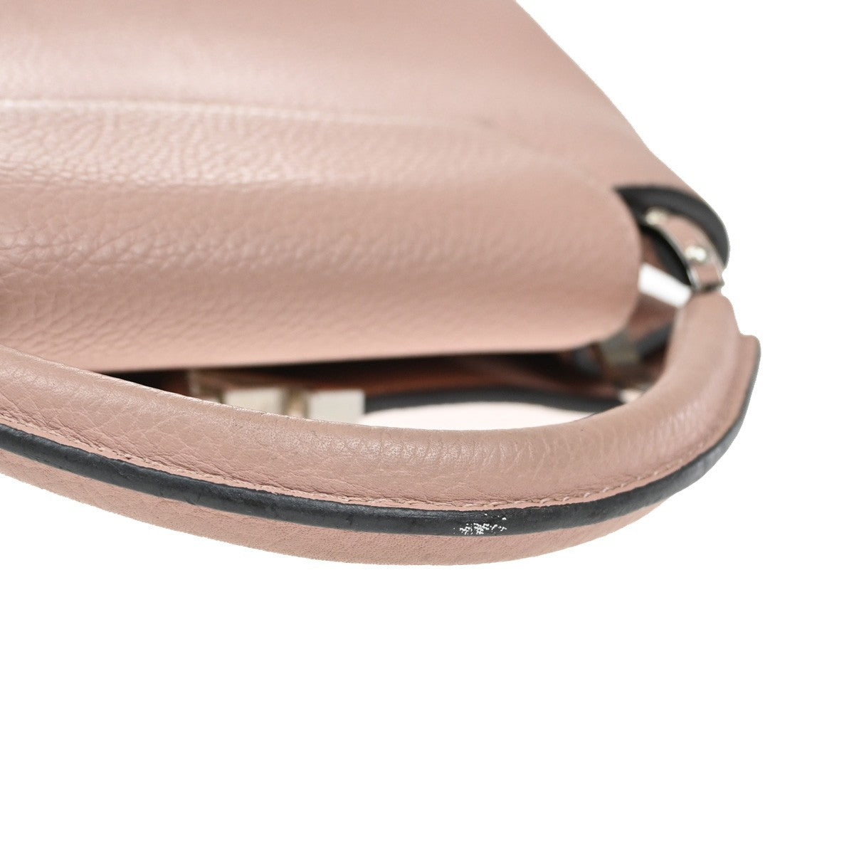 LOUIS VUITTON LV LOGO Capucines BB Hand Bag Leather Pink M22178 300RF767