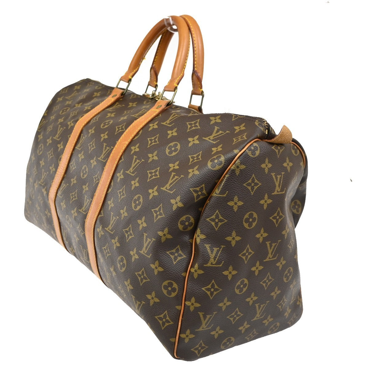 LOUIS VUITTON Keepall 50 Travel Hand Bag Monogram Leather Brown M41426 90TA569