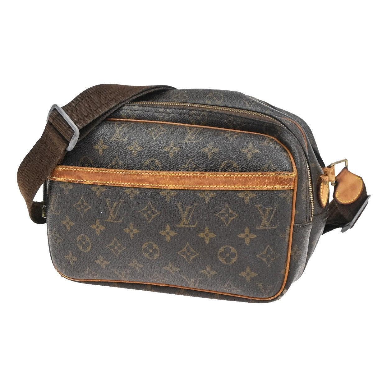 LOUIS VUITTON Reporter PM Crossbody Shoulder Bag Monogram Leather M45254 36KC824