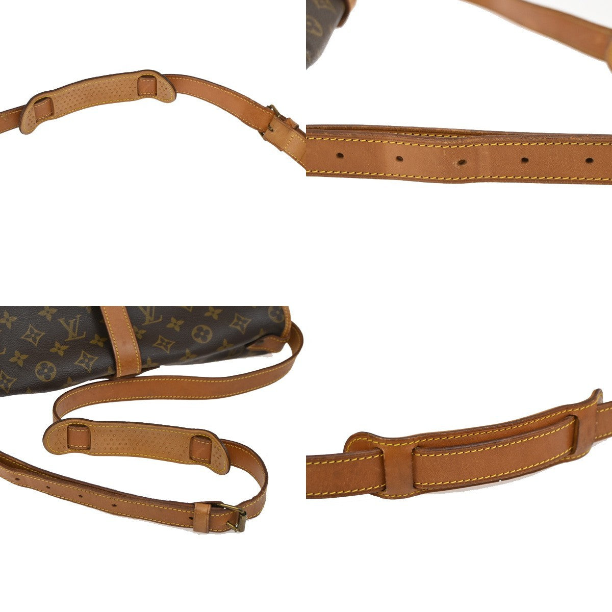 LOUIS VUITTON Saumur 35 Shoulder Bag Monogram Leather BN France M42254 76DA048