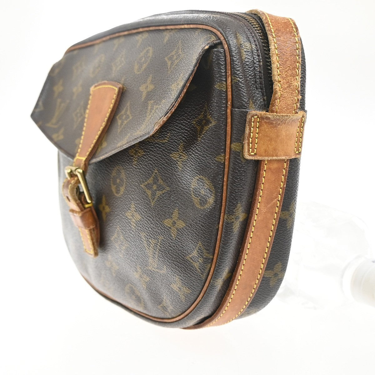 LOUIS VUITTON Jeune Fille GM Shoulder Bag Monogram Leather Brown M51225 65MA379