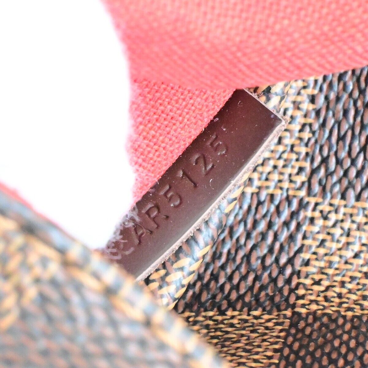 LOUIS VUITTON Logo Totally PM Shoulder Bag Damier Leather Brown N41282 22FB320