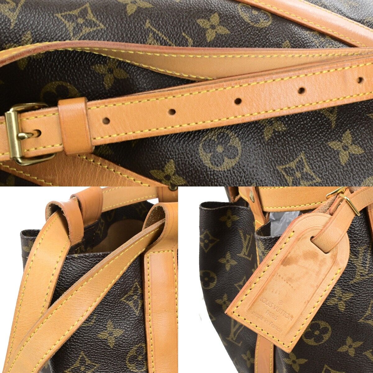 LOUIS VUITTON LV Randonnee GM Shoulder Bag Monogram Leather Brown M42244 20RK966
