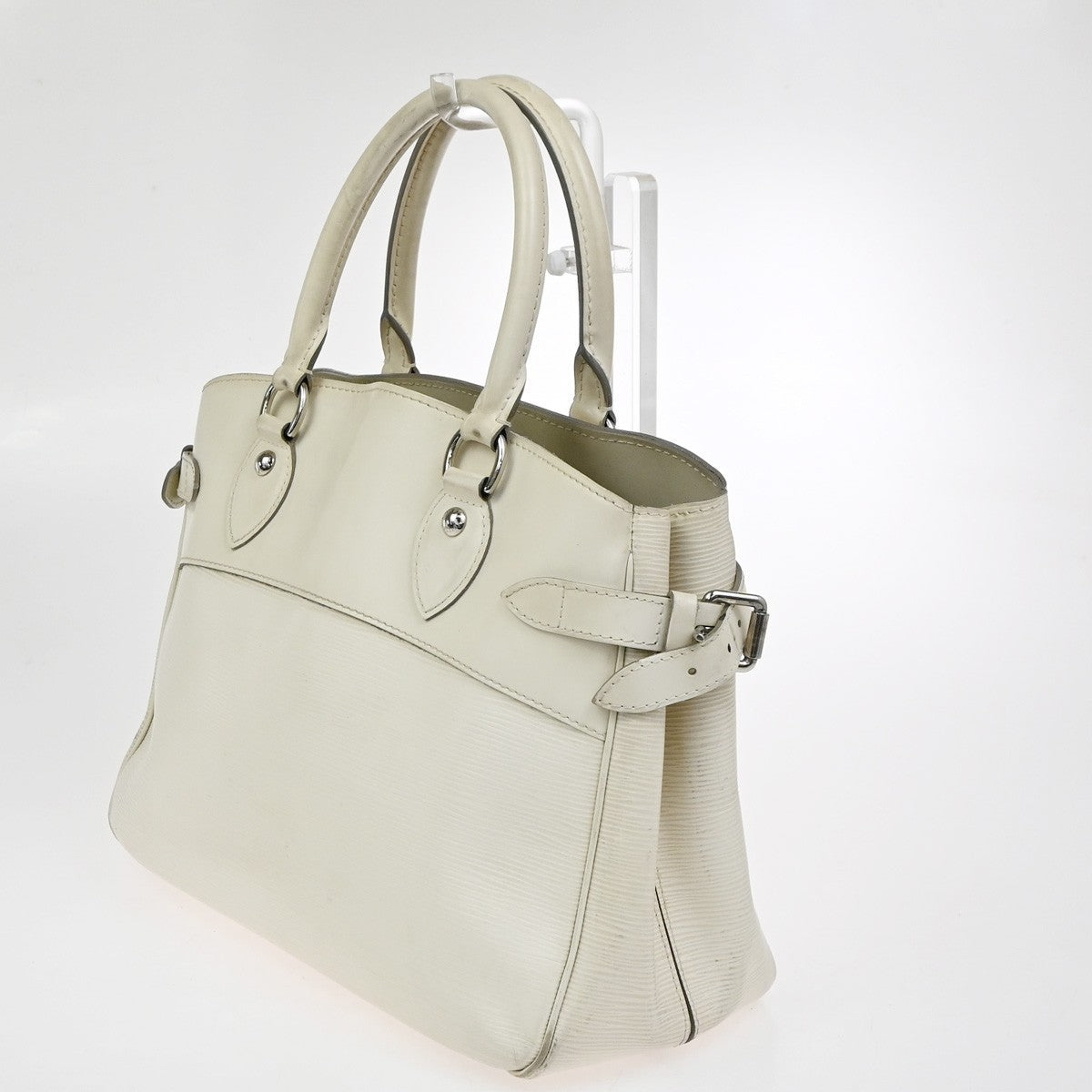 LOUIS VUITTON LV Logo Passy PM Hand Bag Epi Leather Ivoire France Ｍ5926J...