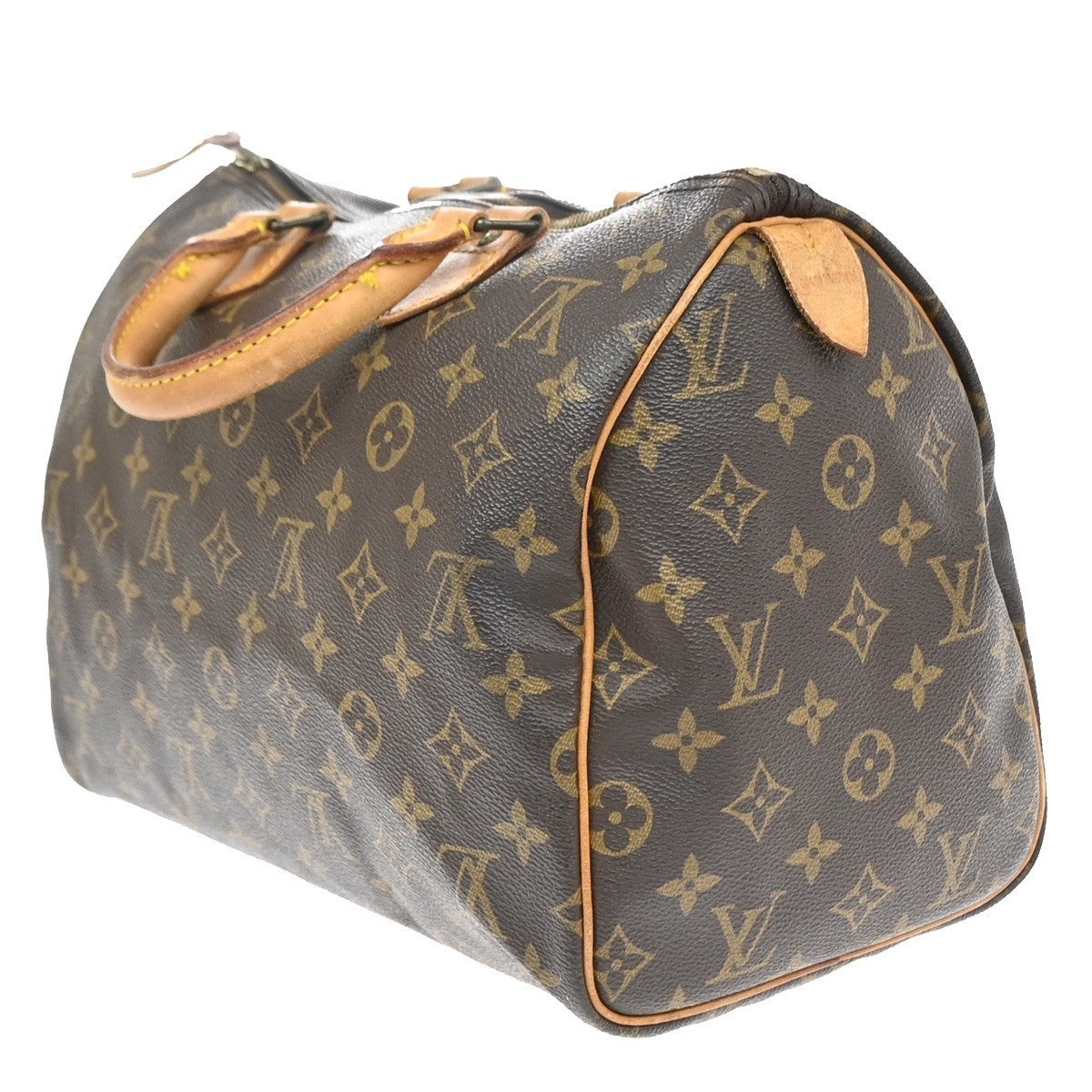 LOUIS VUITTON Speedy 30 Travel Hand Bag Monogram Leather Brown M41526 98YJ241