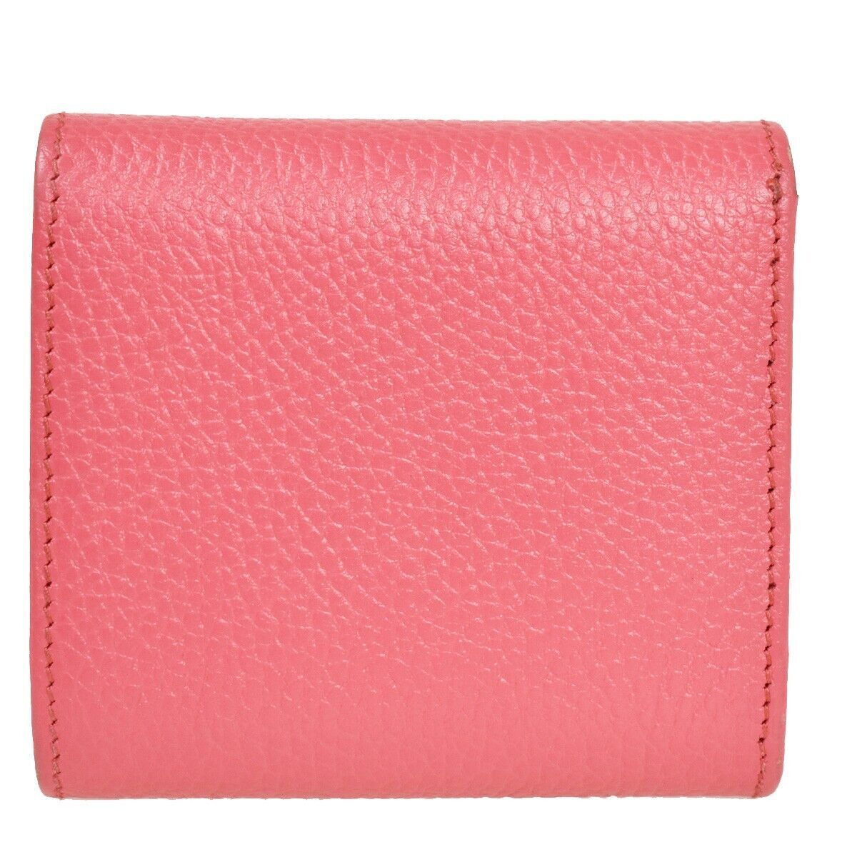 GUCCI Marmot GG Logos Bifold Wallet Purse Leather Pink Made In Italy 85RG026