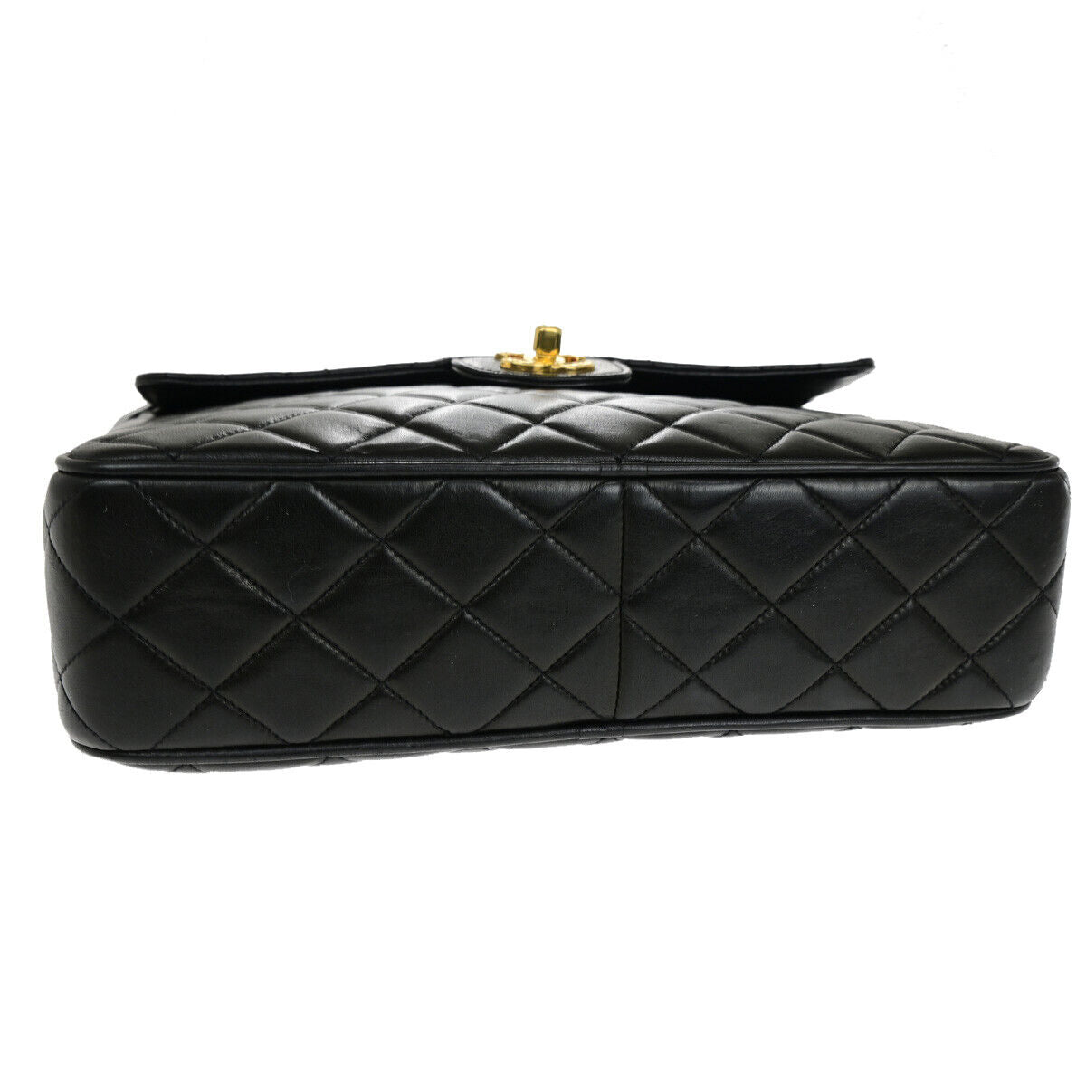 CHANEL CC Matelasse Tassel Chain Shoulder Bag Leather GHW BK Vintage 328RJ942