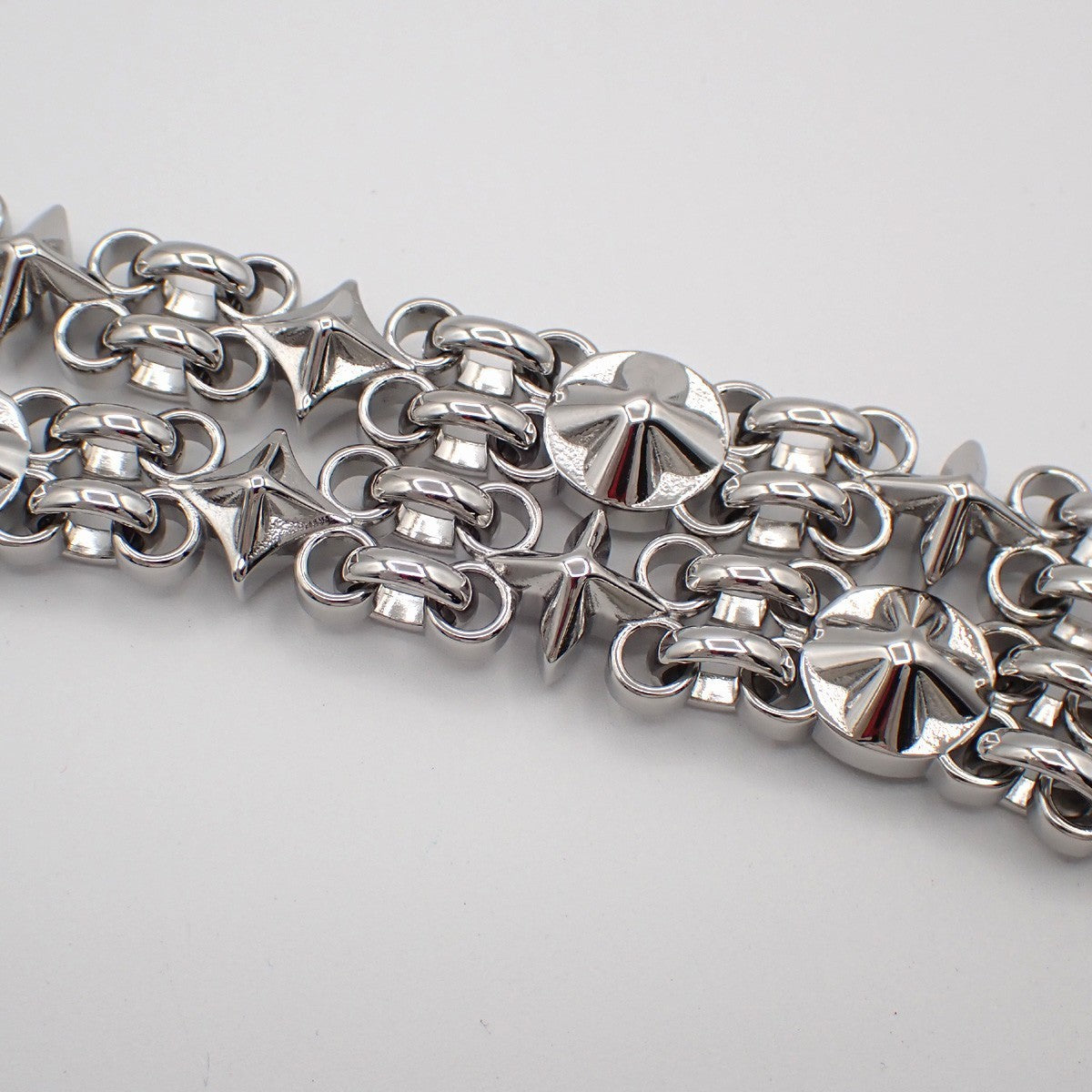 LOUIS VUITTON Logo Dauphine Chain shoulder strap Stainless Steel Siver 38RL714