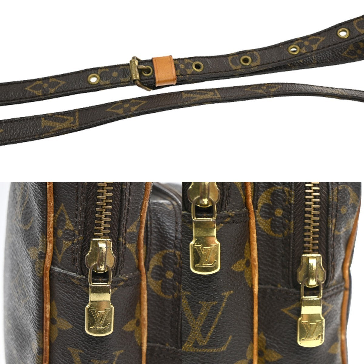 LOUIS VUITTON Mini Amazon Shoulder Bag Monogram Leather Brown M45238 30MA098