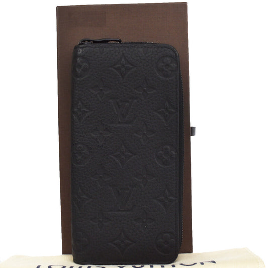 LOUIS VUITTON Zippy Wallet Vertical Wallet Monogram Taurillon BK M69047 12RC999