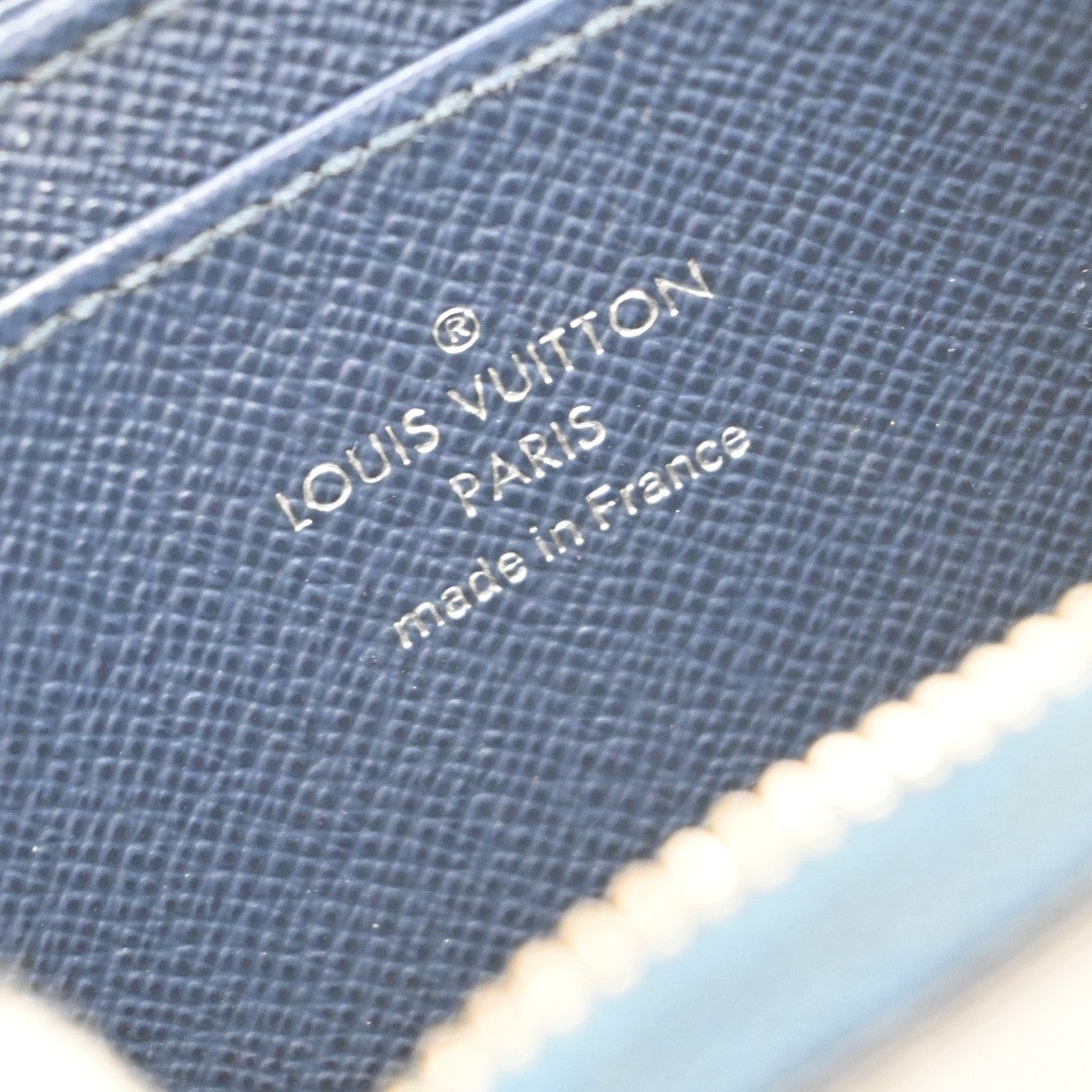 LOUIS VUITTON Zippy Coin Case Compact Wallet Epi Leather Blue M60384 67EG016