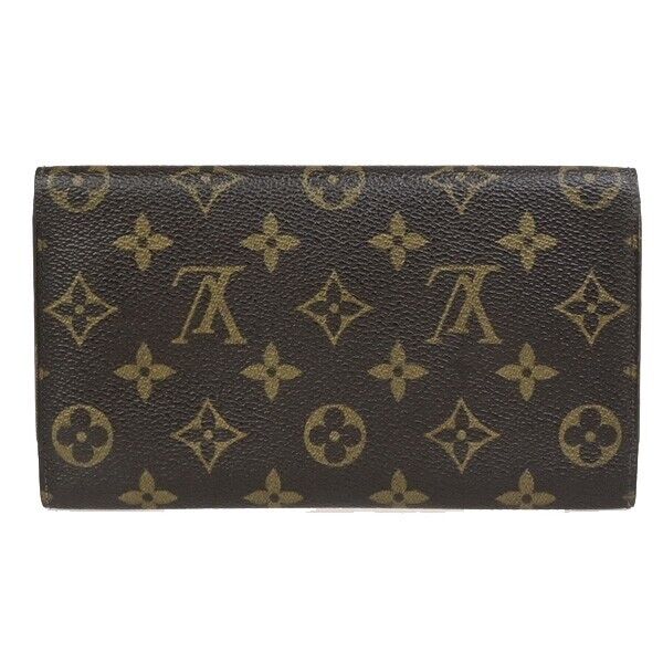 LOUIS VUITTON International Long Trifold Wallet Monogram Brown M61215 09ED244