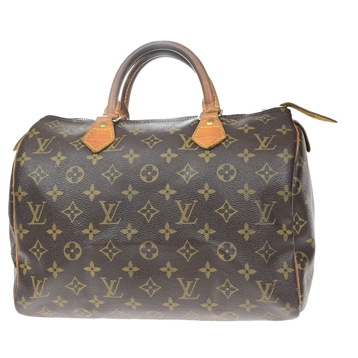 LOUIS VUITTON Speedy 30 Travel Hand Bag Monogram Leather Brown M41526 17MA700
