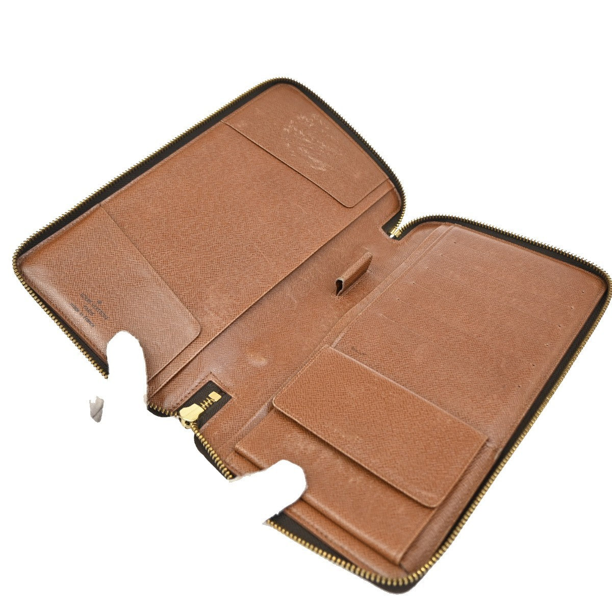 LOUIS VUITTON Organizer De Voyage Wallet Monogram Leather Brown M60119 86KB367