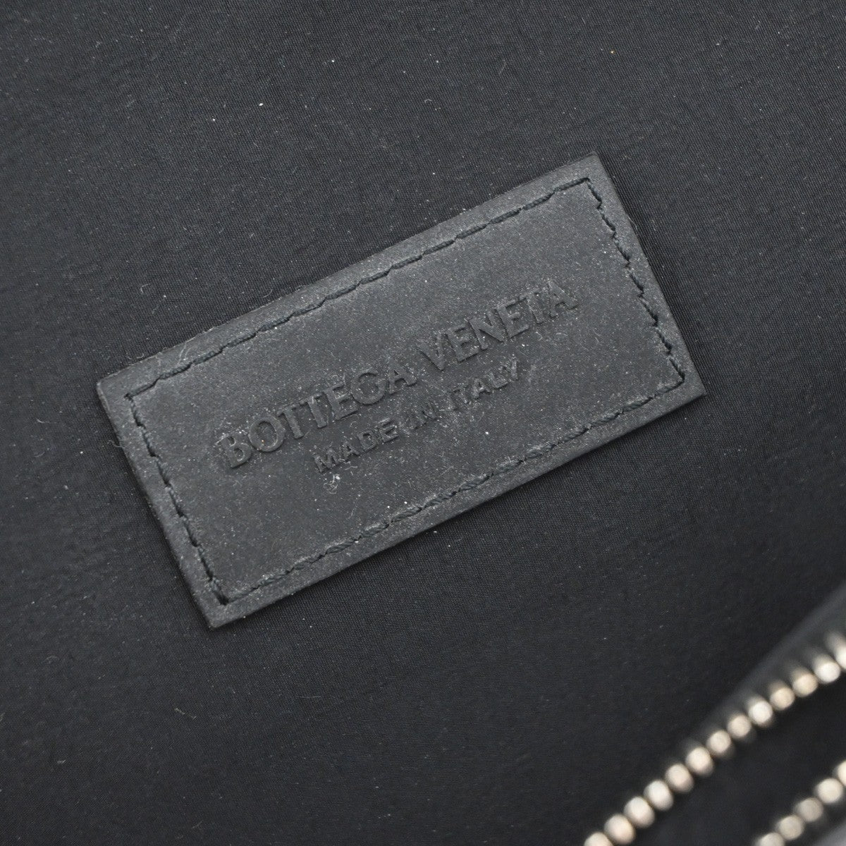 BOTTEGA VENETA Cassette Intrecciato Bifold Long Wallet Leather Black 83RF856