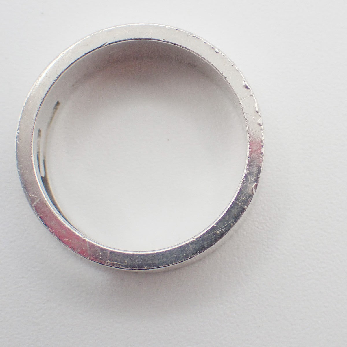 GUCCI G Logo Ring Silver 925 Size JP21 US9.5 Italy Accessory Italy 09KD094
