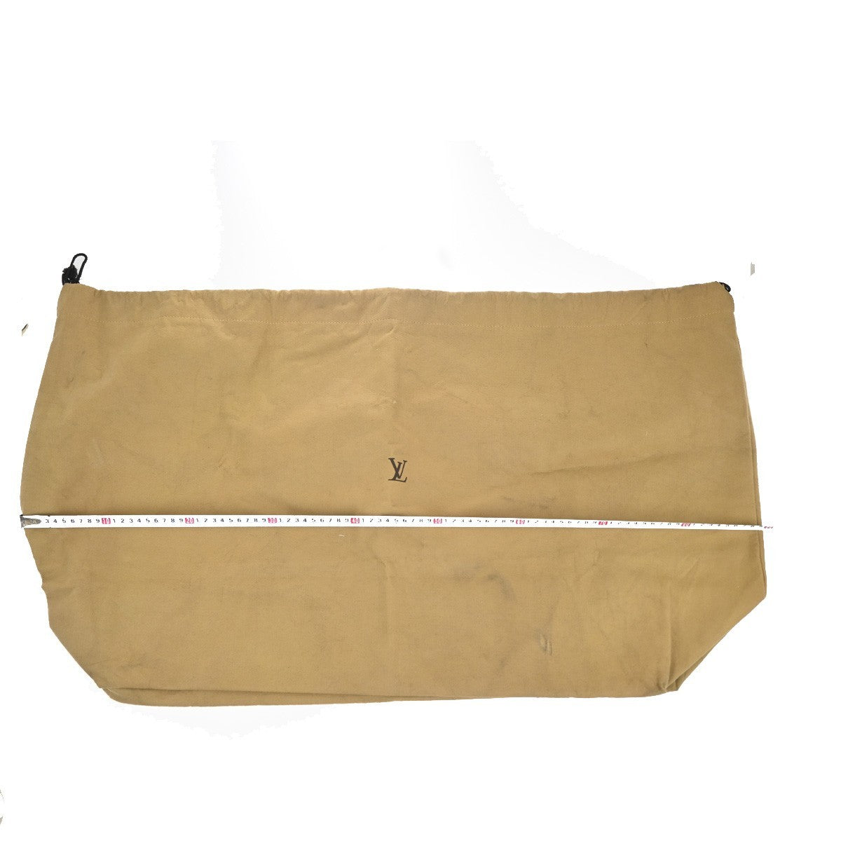 LOUIS VUITTON Logo 10 Set Dust Bag Drawstring Canvas Cotton Beige Brown 09KC805
