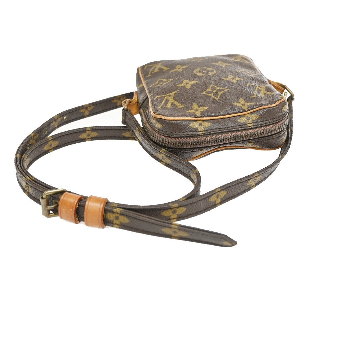 LOUIS VUITTON LV Mini Danube Shoulder Bag Monogram Leather Brown M45268 64AA091