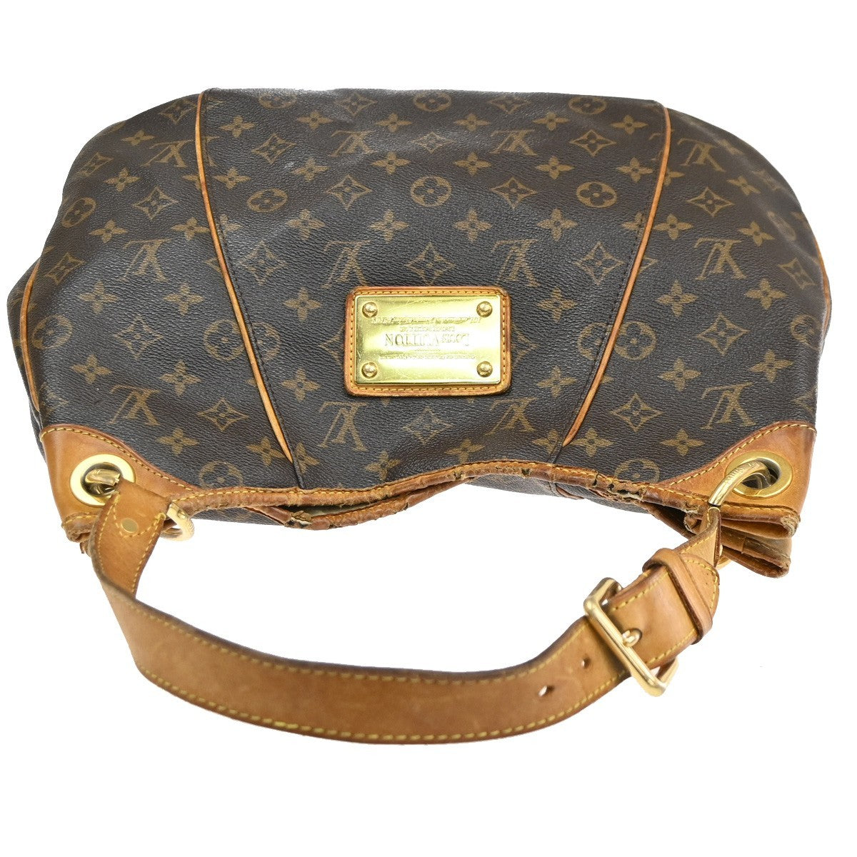 LOUIS VUITTON Galliera PM Shoulder Bag Monogram Leather Brown GD M56382 30MA654