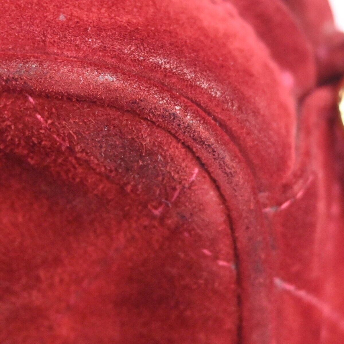 CHANEL CC Matelasse Tassel Mini Chain Shoulder Bag Suede Leather BX GHW 638FA087