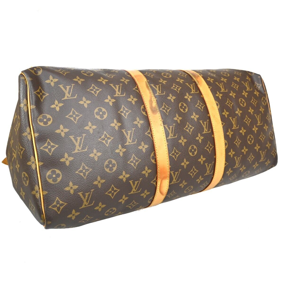 LOUIS VUITTON Keepall 50 Travel Hand Bag Monogram Leather Brown M41426 72YG737