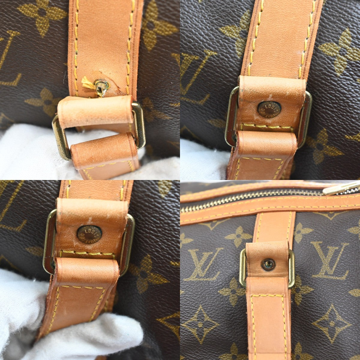LOUIS VUITTON Sac Souple 45 Travel Hand Bag Monogram Leather BN M41624 85KP590