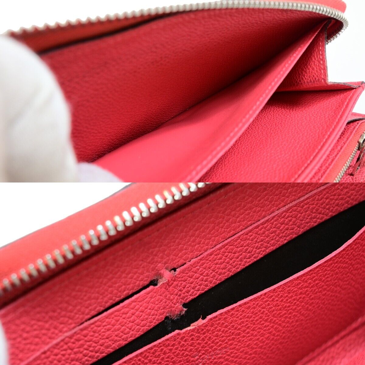 LOUIS VUITTON Long Zippy Wallet Monogram Empreinte Leather Cherry M68571 66EB325