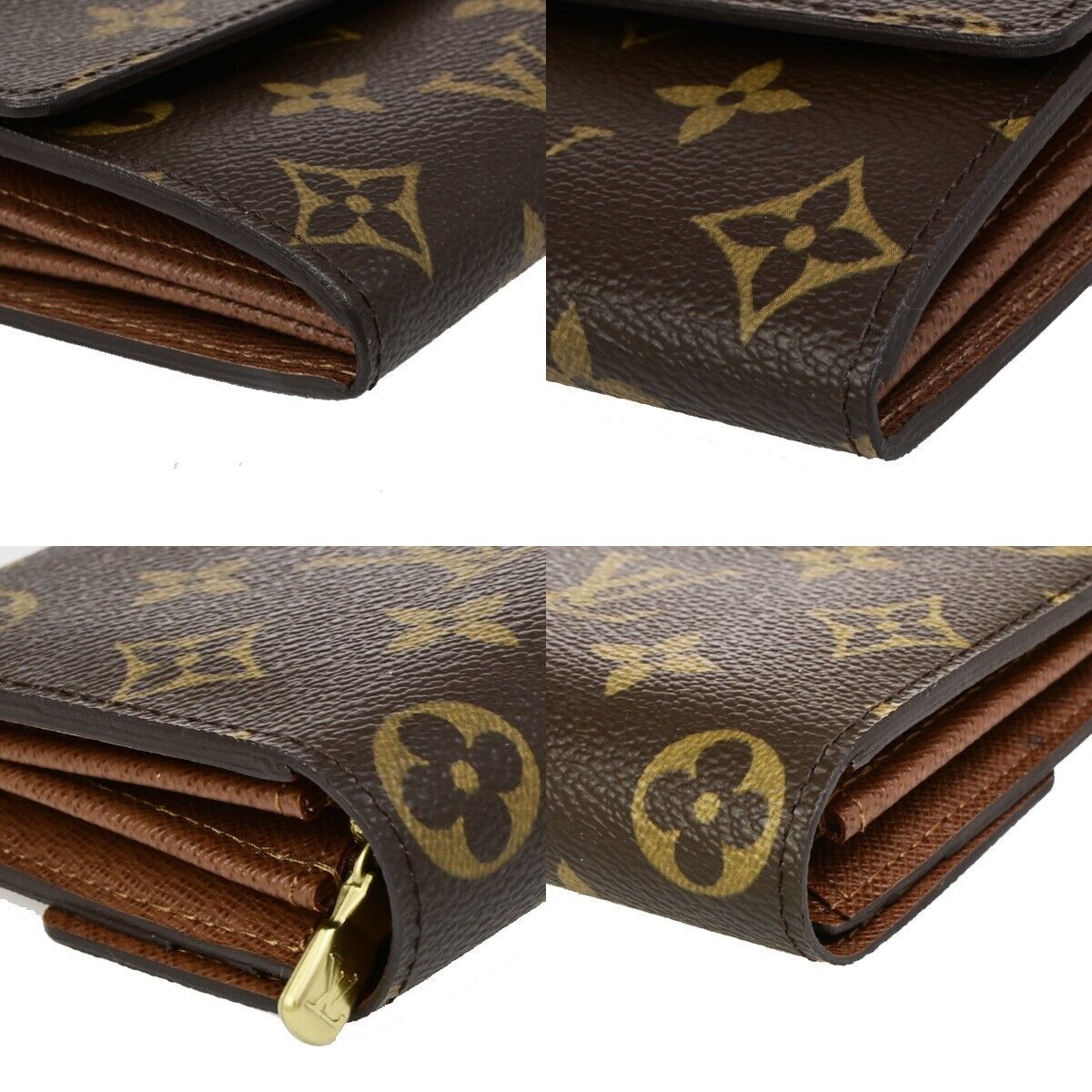 LOUIS VUITTON Portefeuille Sarah Long Bifold Wallet Monogram BN M61734 36ED245