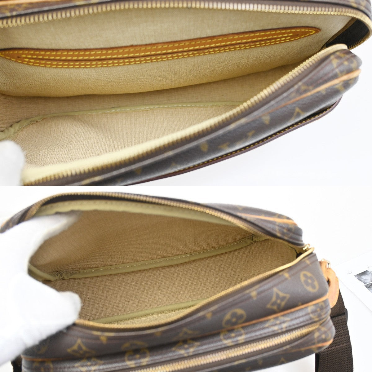 LOUIS VUITTON Reporter PM Crossbody Shoulder Bag Monogram Leather M45254 31KB674