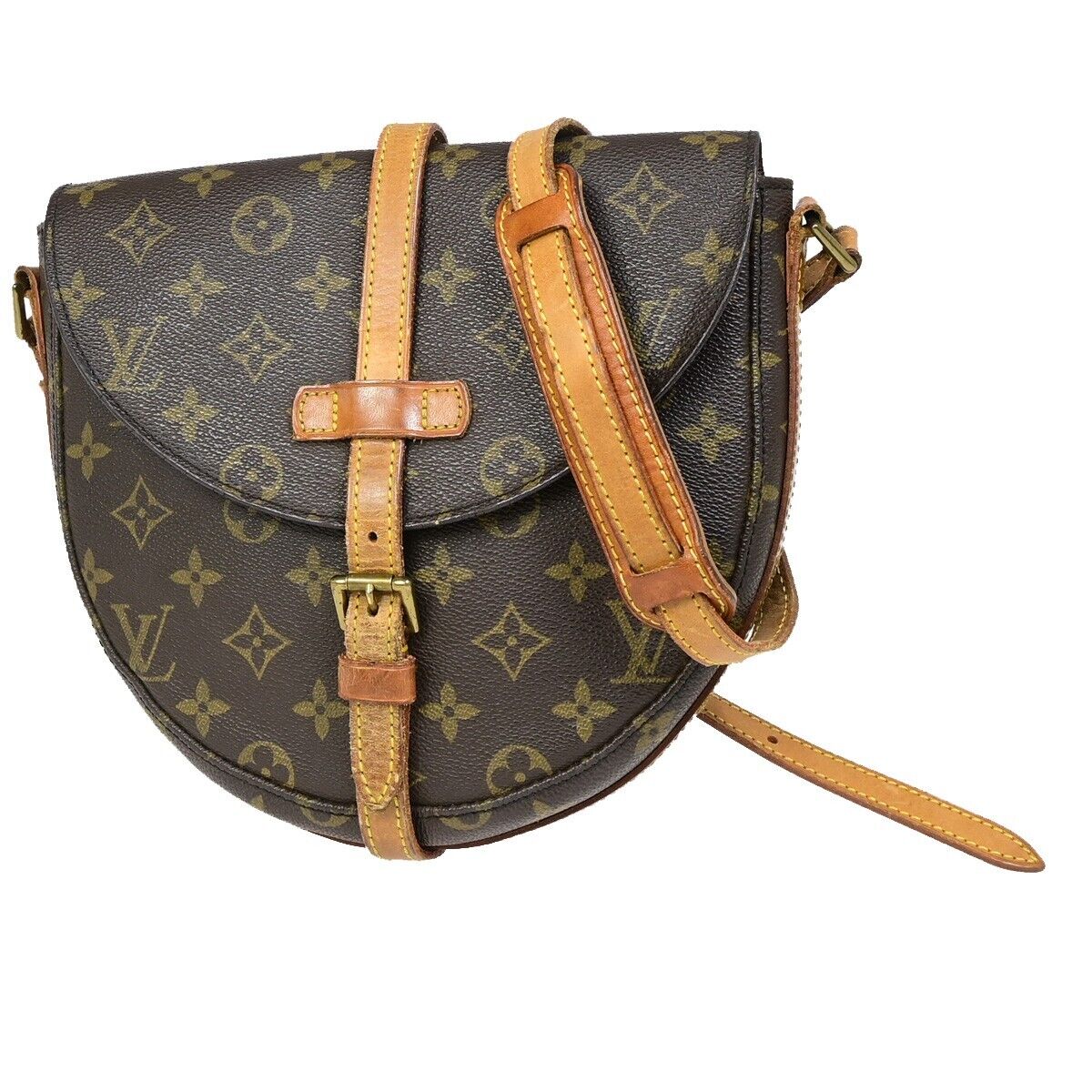 LOUIS VUITTONI Chantilly MM Shoulder Bag Monogram Leather Brown M51233 32FA606