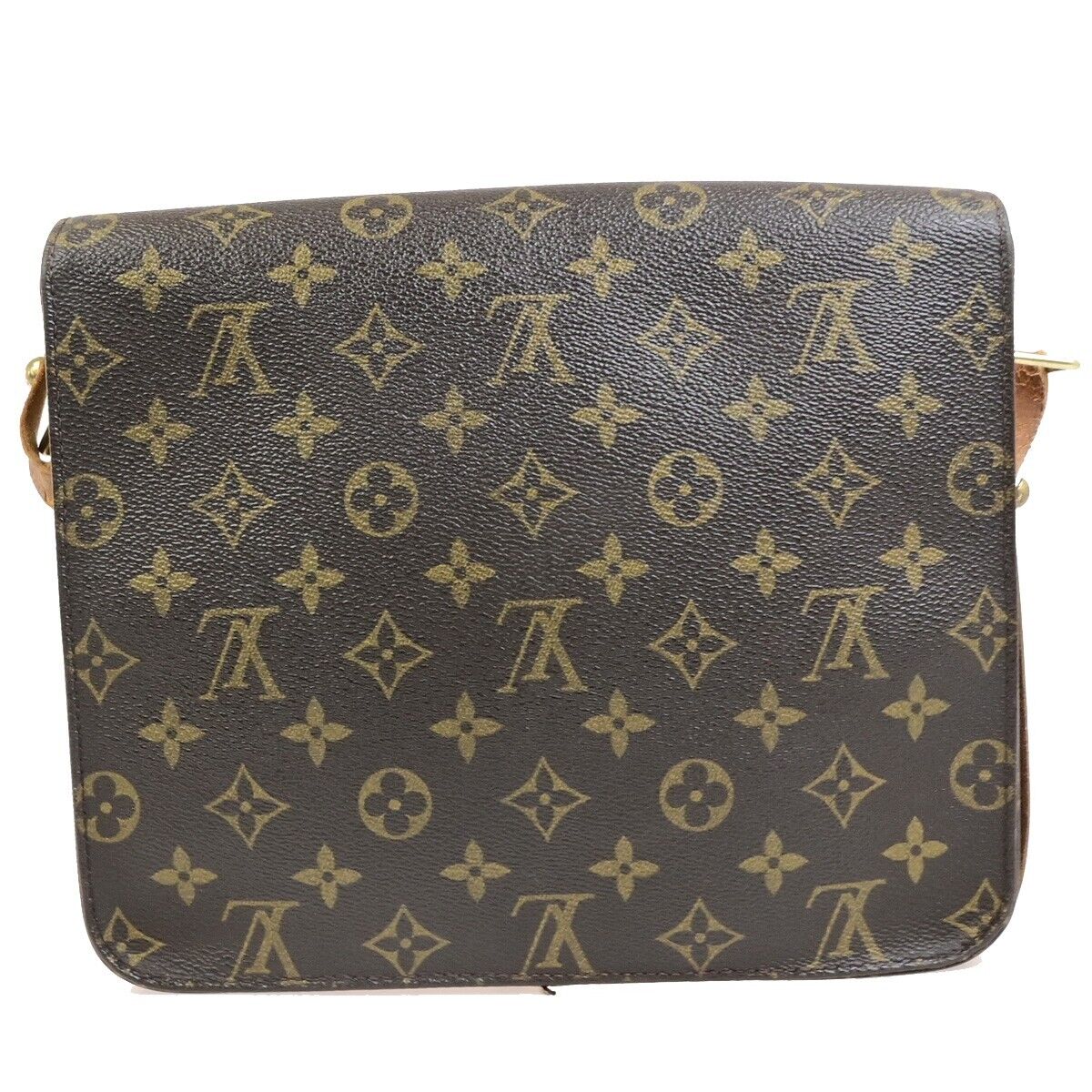 LOUIS VUITTON Cartouchiere GM Shoulder Bag Monogram Leather Brown M51252 61ED503