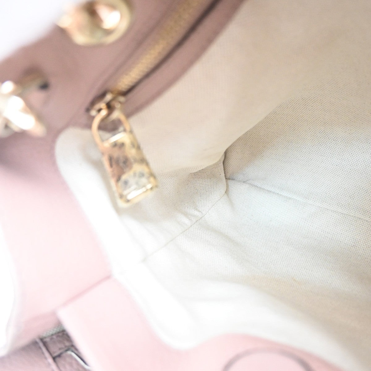 GUCCI Bamboo Handle 2way Shoulder Hand Bag Embossing Leather Pink GHW 16MA272