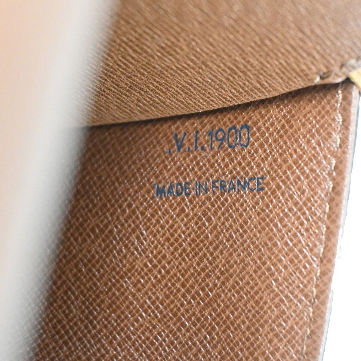 LOUIS VUITTON Logo Marne Shoulder Bag Monogram Leather Brown M51369 85YE213