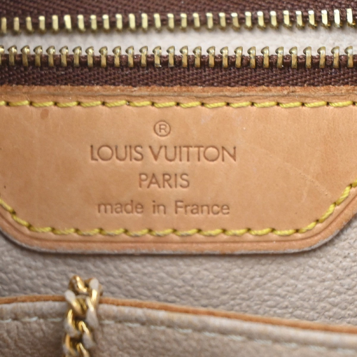LOUIS VUITTON BUCKET GM Shoulder Tote Bag Monogram Leather Brown M42236 32KC702