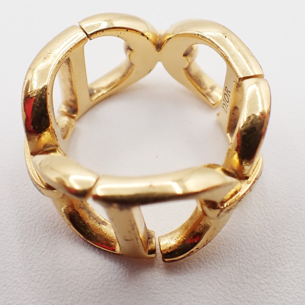 Dior CD Logo 30 Montaigne Ring Gold-Plated Accessory 02RF744