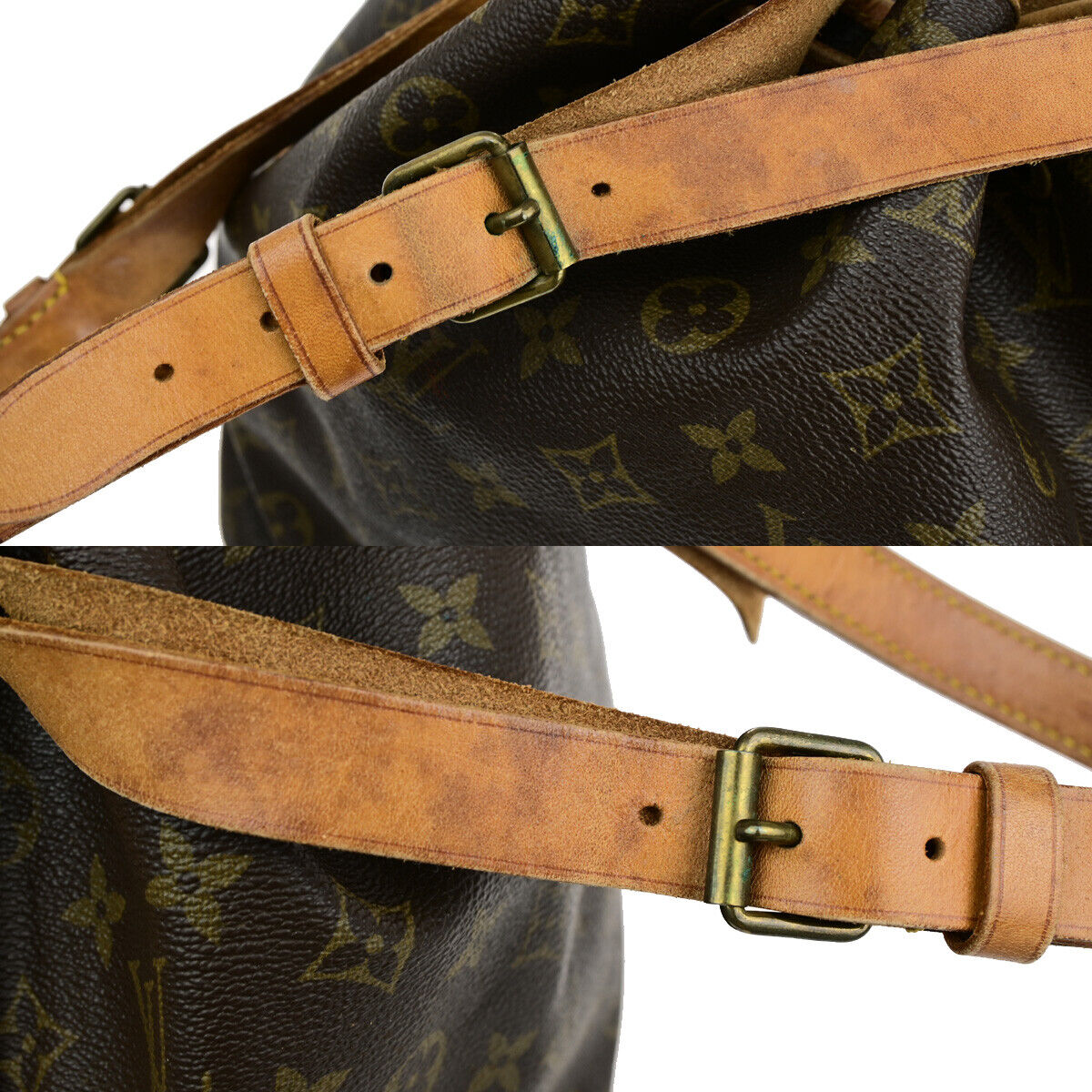 LOUIS VUITTON Petit Noe Drawstring Shoulder Bag Monogram Leather M42226 80SJ020