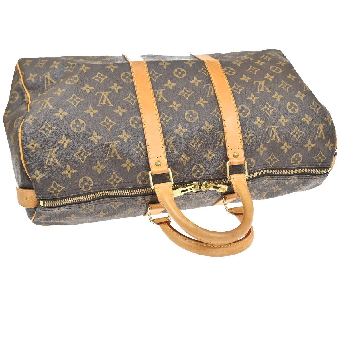 LOUIS VUITTON Keepall 45 Travel Hand Bag Monogram Leather Brown M41428 96YJ208