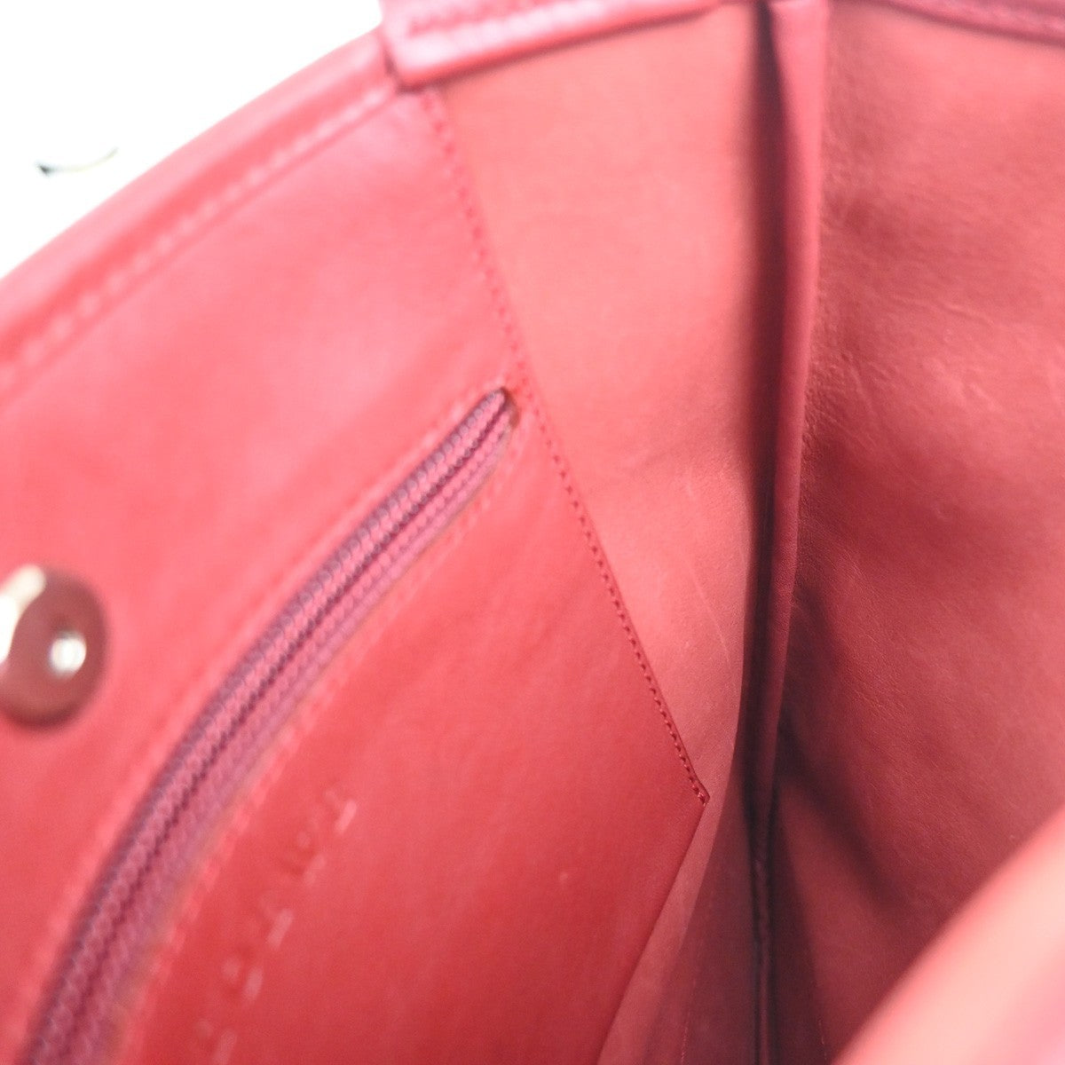 LOEWE Logo Anagram Crossbody Shoulder Bag Suede Leather Red SHW Spain 34KD045