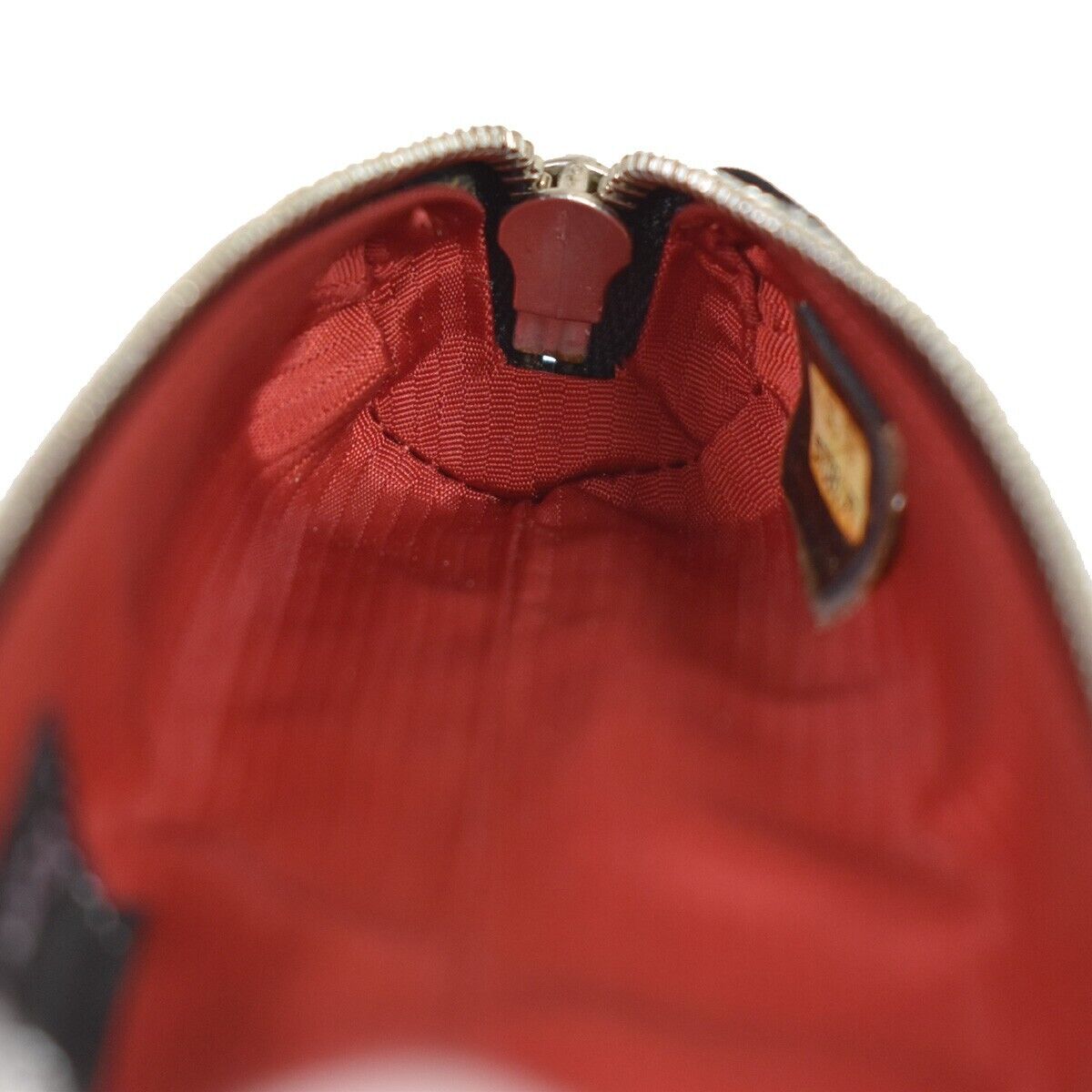 CHANEL CC Logo Travel Line Pen Case Pouch Nylon Black Silver France 04RH703