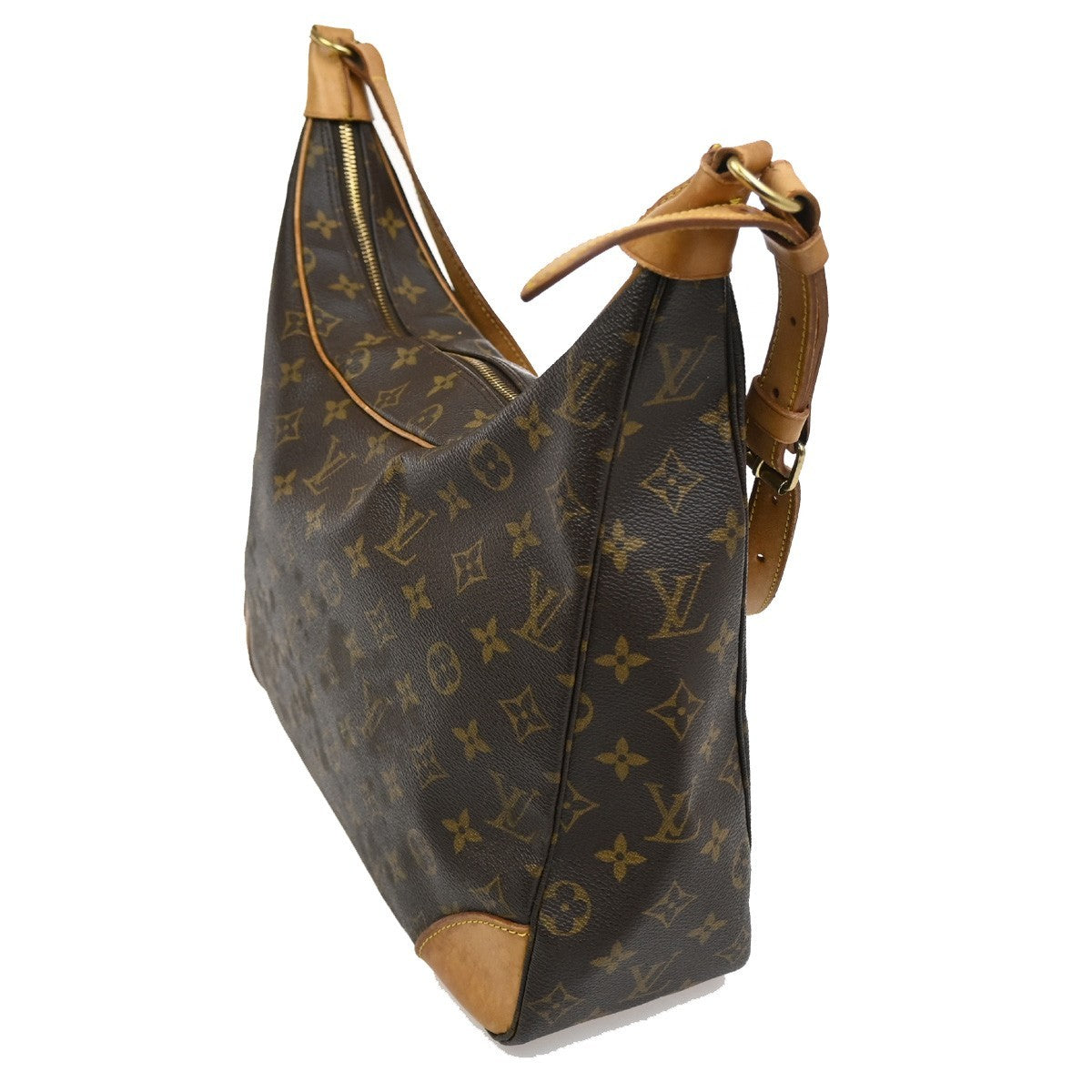 LOUIS VUITTON Boulogne 35 Shoulder Bag Monogram Leather Brown M51260 82DA109