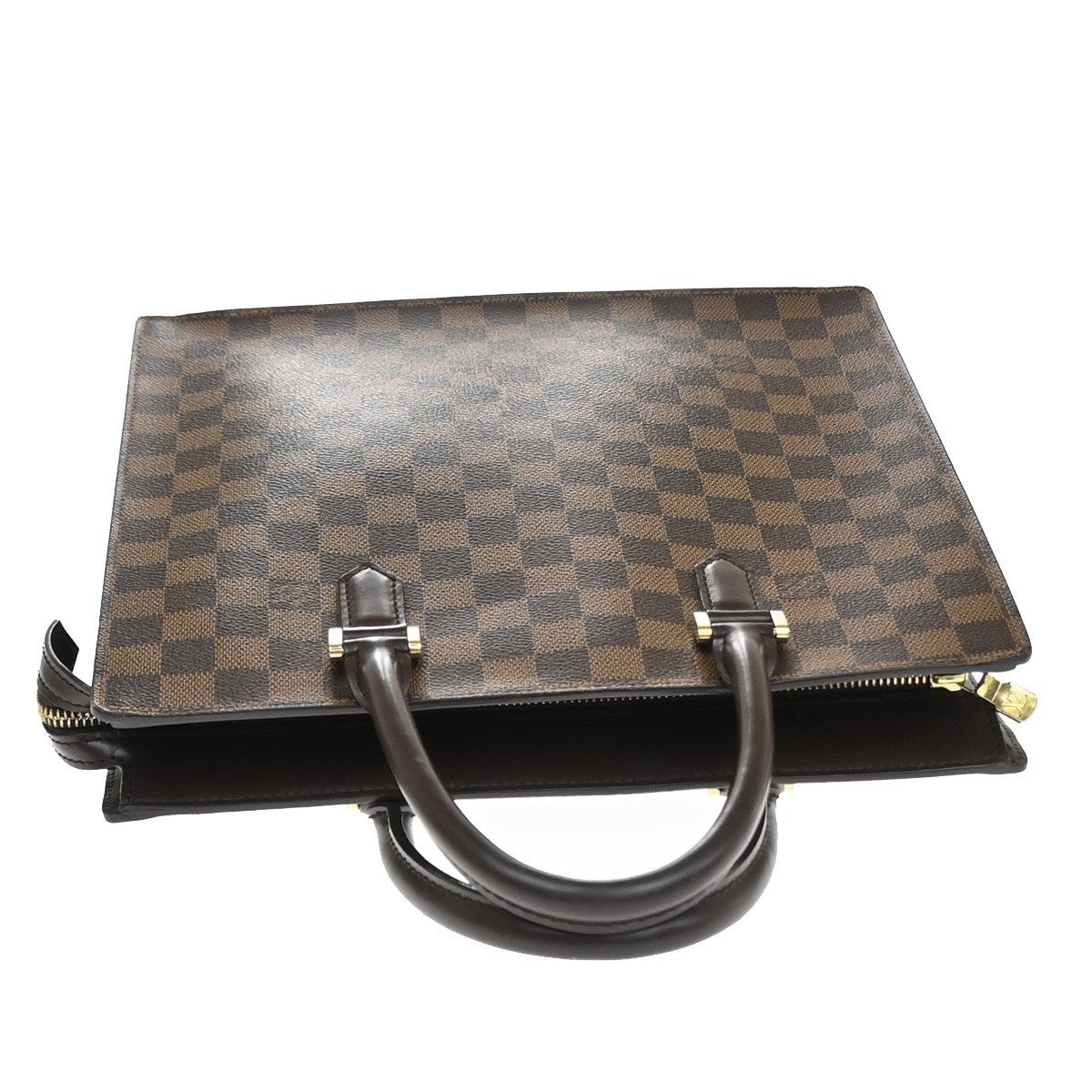 LOUIS VUITTON Venice PM Hand Tote Bag Damier Ebene Leather Brown N51145 12YJ100