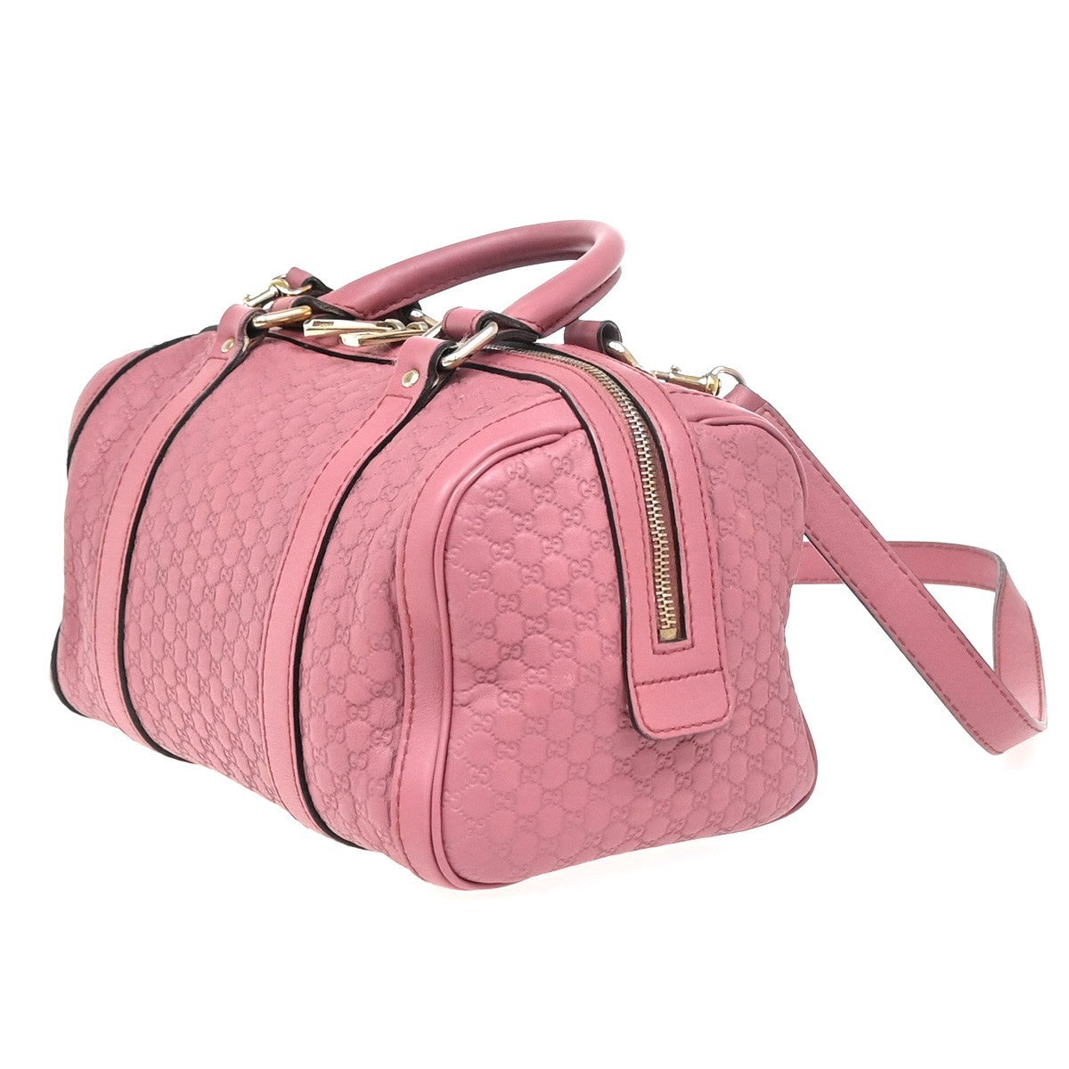 GUCCI Microguccissima 2Way Shoulder Hand Bag Embossed Leather Pink GHW 85ZA282