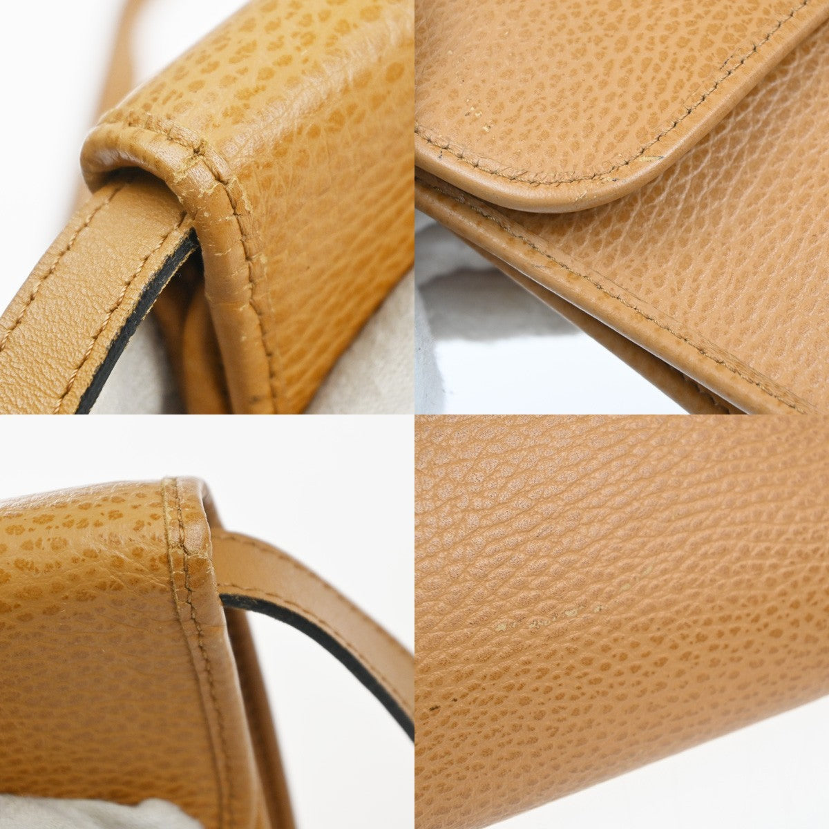CHRISTIAN DIOR CD Flap 2way Shoulder Hand Bag Leather Beige GHW France 65KC998