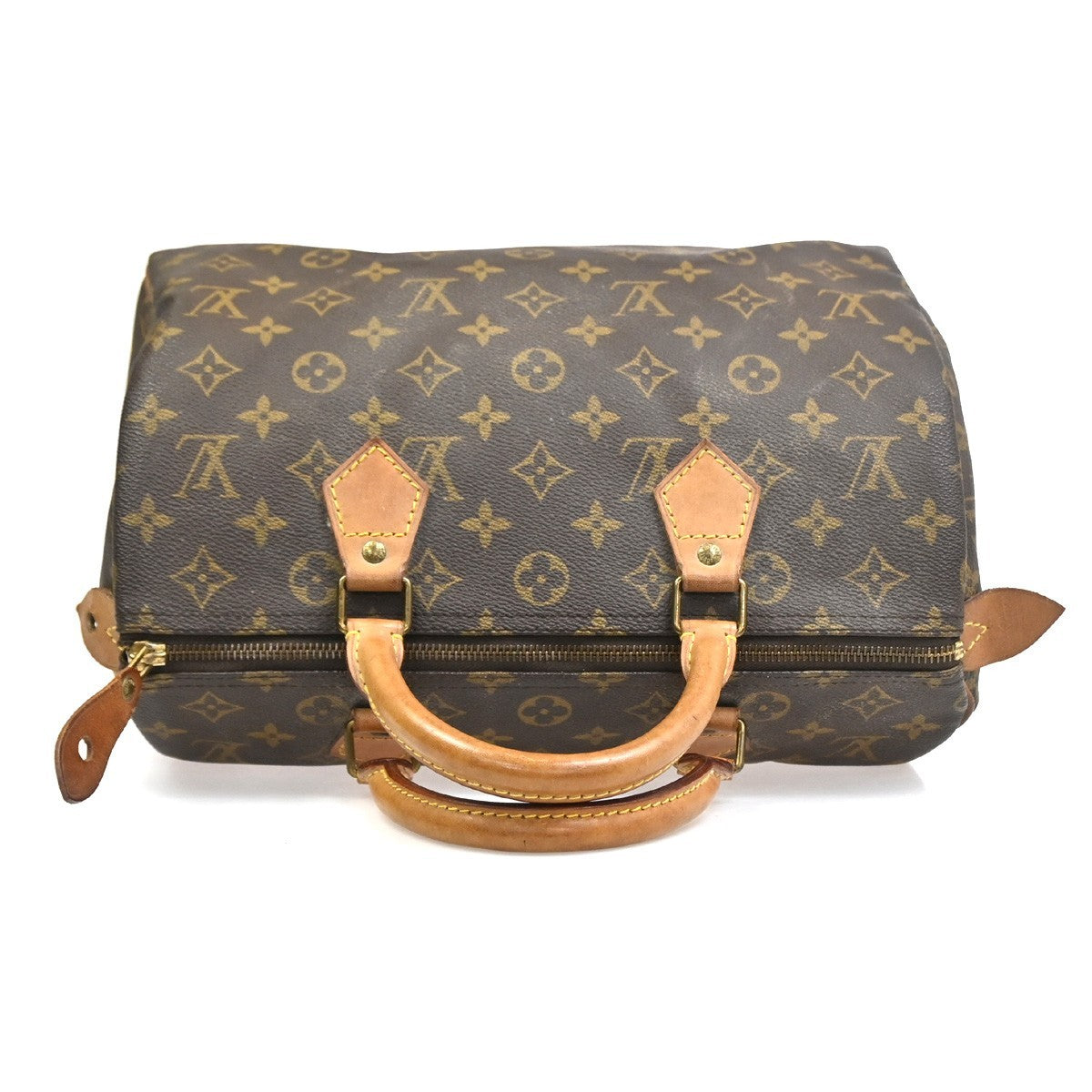 LOUIS VUITTON Speedy 30 Travel Hand Bag Monogram Leather Brown M41526  14SA082